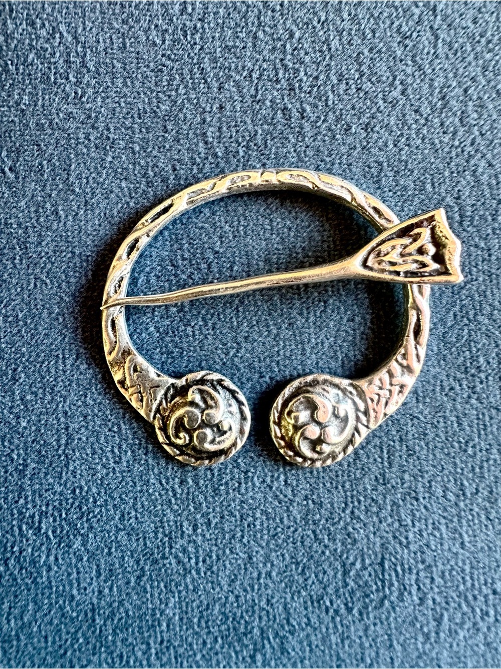 Celtic sterling silver pin for sweater or kilt